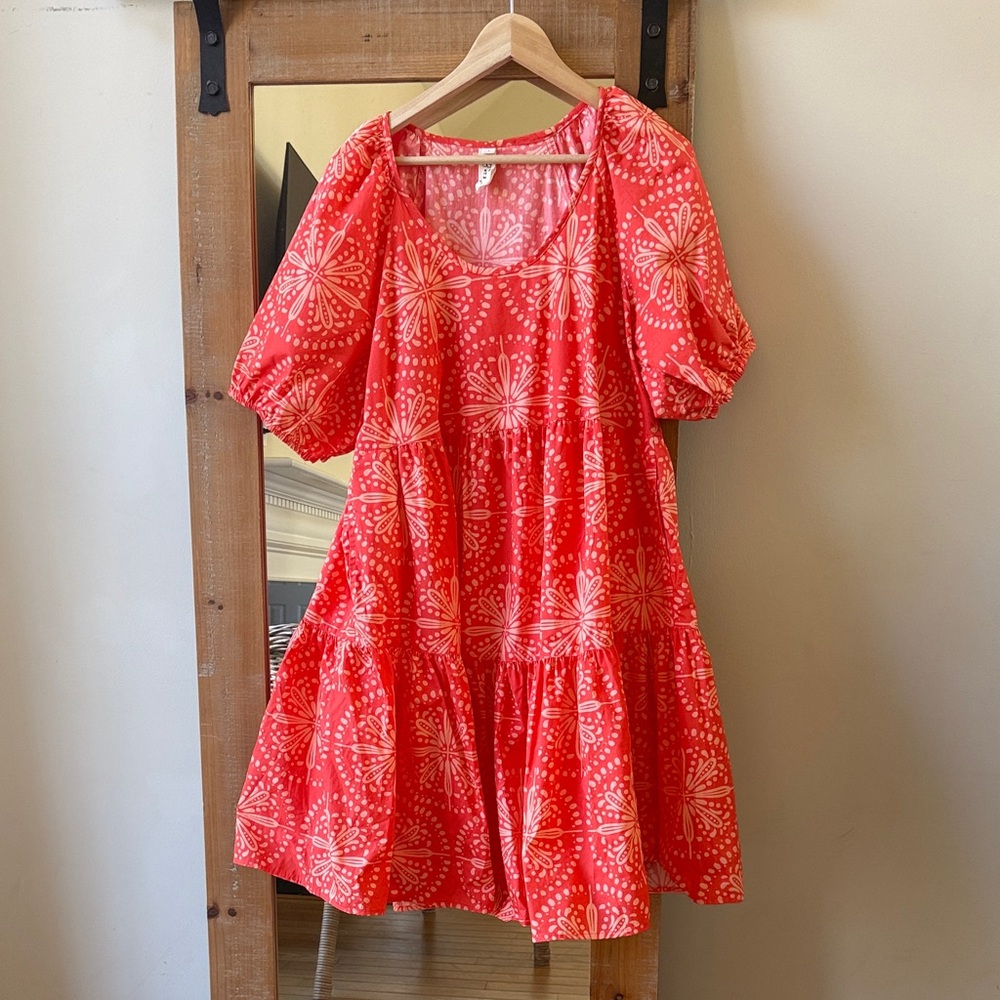 Uncle Frank/Ivy Jane Puff Sleeve Tiered Dress Size L